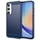 Mobigear Brushed Slim Samsung Galaxy A35 Hülle Flexibles TPU Backcover - Blau