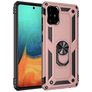 Mobigear Armor Ring Samsung Galaxy A71 Hülle Hardcase Backcover Stoßfest mit Ringhalter - Roségold