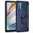 Mobigear Armor Ring Motorola Moto G60 Hülle Hardcase Backcover Stoßfest mit Ringhalter - Blau
