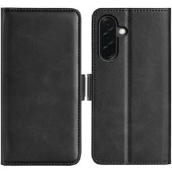 Mobigear Slim Magnet Samsung Galaxy A37 Hülle Klapphülle Geldbörse - Schwarz