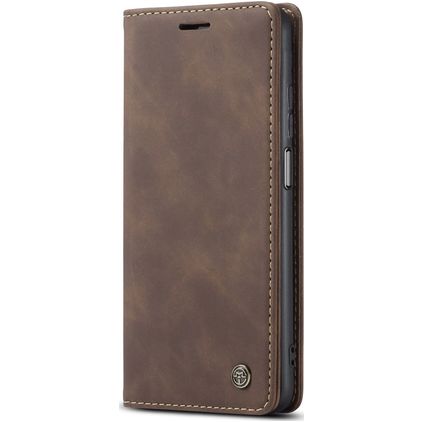 Caseme 013 Xiaomi Mi 10T Hülle Klapphülle Geldbörse - Braun