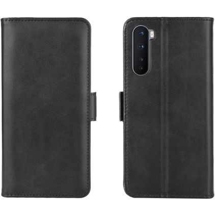 Mobigear Slim Magnet OnePlus Nord Hülle Klapphülle Geldbörse - Schwarz