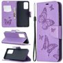 Mobigear Butterfly Samsung Galaxy A52 Hülle Klapphülle Geldbörse - Lila
