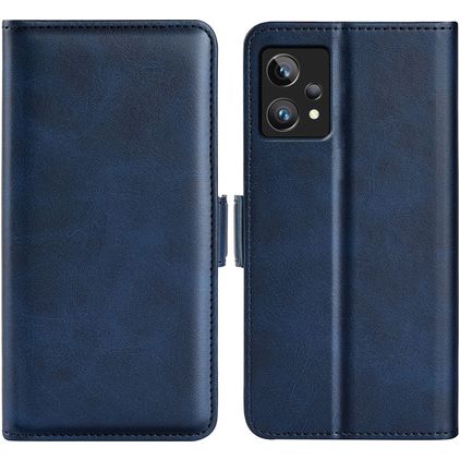 Mobigear Slim Magnet Realme 9 Pro Plus Hülle Klapphülle Geldbörse - Blau