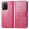 Mobigear Clover POCO X5 Pro Hülle Klapphülle Geldbörse - Magenta
