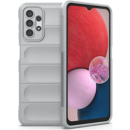 Mobigear Bumpy Samsung Galaxy A13 4G Hülle Flexibles TPU Backcover - Grau