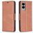 Mobigear Excellent Samsung Galaxy S25 Edge Hülle Klapphülle Geldbörse - Braun
