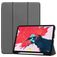 Mobigear Tri-Fold Gel iPad Pro 11 Zoll (2020) Hülle TPU,Kunstleder Klapphülle + Stifthalter - Grau