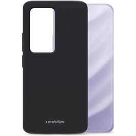 Mobilize Rubber Gelly Xiaomi Redmi 15 Hülle Flexibles TPU Backcover - Schwarz