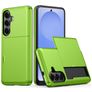 Mobigear Card Samsung Galaxy S26 Plus Hülle Hardcase Backcover Stoßfest mit Kartenhalter - Grün