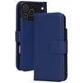 Mobiparts Wallet iPhone 17 Pro Max MagSafe Hülle Echtes Leder Klapphülle Geldbörse - Blau