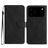 Mobigear Stitch iPhone 17 Pro Max Hülle Klapphülle Geldbörse - Schwarz