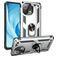 Mobigear Armor Ring Xiaomi Mi 11 Lite Hülle Hardcase Backcover Stoßfest mit Ringhalter - Silber