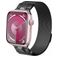 Mobigear Mecha Loop Milanaise Apple Watch Armband Magnetverschluss - 49/46/45/44 mm - Grau
