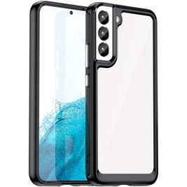 Mobigear Crystal Samsung Galaxy S23 Ultra Hülle Hardcase Backcover - Transparent / Schwarz