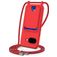 Mobigear Lanyard Card Google Pixel 10a Silikon Handykette mit Kartenhalter - Rot