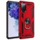 Mobigear Armor Ring Samsung Galaxy S20 FE Hülle Hardcase Backcover Stoßfest mit Ringhalter - Rot