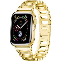 Mobigear Vienna Edelstahl Apple Watch Armband Faltschließe - 42/41/40/38 mm - Gold