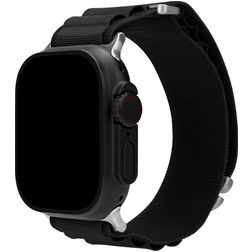 Mobilize Alpine Nylon Apple Watch Armband Dornschließe - 49/46/45/44 mm - Schwarz