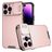 Mobigear Cam Slide iPhone 14 Pro Max Hülle Hardcase Backcover mit Kamera Slider - Roségold