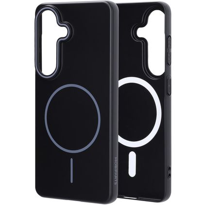 Mobiparts Slim Line Samsung Galaxy S26 MagSafe Hülle Hardcase Backcover - Onyx Black