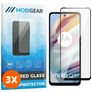 Mobigear Premium Motorola Moto G60 Panzerglas Gehärtetes Glas Displayschutz - Hüllenfreundlich - Schwarz (3er Pack)