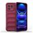Mobigear Bumpy Xiaomi 13 Hülle Flexibles TPU Backcover - Weinrot