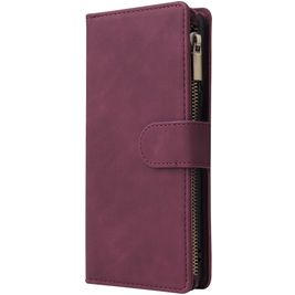 Mobigear Zipper Samsung Galaxy S10 Lite Hülle Klapphülle Geldbörse - Rot Mobigear Zipper Samsung Galaxy S10 Lite Hülle Klapphülle Geldbörse - Rot