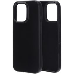 Mobiparts Classic iPhone 16 Pro Hülle Flexibles TPU Backcover - Schwarz