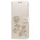 Mobigear Roses Xiaomi Redmi Note 9S Klapphülle Portemonnaie - Gold