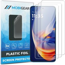 Mobigear Motorola Edge 50 Neo Displayschutz Schutzfolie - Hüllenfreundlich (3er Pack)
