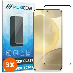 Mobigear Premium Samsung Galaxy S25 Panzerglas Gehärtetes Glas Displayschutz - Hüllenfreundlich (3er Pack)
