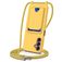Mobigear Lanyard Card Samsung Galaxy S24 FE Silikon Handykette mit Kartenhalter - Gelb