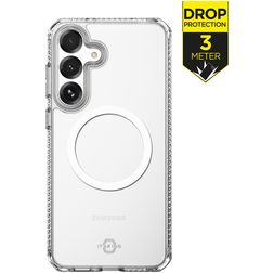 ITSKINS Level 2 HybridMagClear R Durchsichtig Samsung Galaxy S25 FE MagSafe Hülle Hardcase Backcover Stoßfest - Transparent