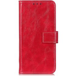 Mobigear Basic OPPO A76 Hülle Klapphülle Geldbörse - Rot