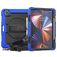 Mobigear SureGrip Xtreme iPad Pro 12.9 Zoll (2018) Hülle Kunststoff,Silikon Backcover + Stifthalter + Schulterträger + Ständer - Schwarz / Blau