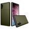Mobigear Card Samsung Galaxy Note 10 Plus Hülle Hardcase Backcover Stoßfest mit Kartenhalter - Grün