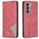 Mobigear Rhombus Slim Motorola Moto G200 5G Hülle Klapphülle - Rot
