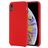 Mobigear Rubber Touch iPhone XR Silikon Hülle Backcover - Rot