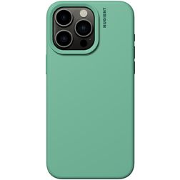 Nudient Base iPhone 15 Pro Max Silikon Hülle Backcover - Mint Green