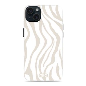 MIO iPhone 15 MagSafe Hülle Hardcase Backcover - Sandy Zebra