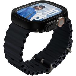 PanzerGlass Slim Apple Watch Ultra - 49 mm Panzerglas Displayschutz - Schwarz
