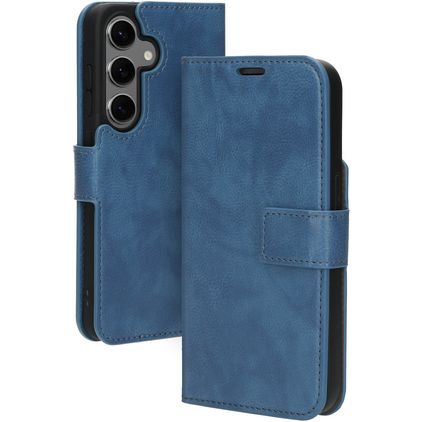 Mobiparts Classic Wallet Samsung Galaxy S24 Hülle Klapphülle Geldbörse - Steel Blue