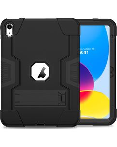 Mobigear ShieldStand iPad 11 (2025) Hülle Kunststoff,Silikon Backcover + Ständer - Schwarz