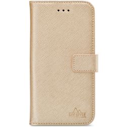 My Style Flex Wallet Samsung Galaxy S9 Hülle Klapphülle Geldbörse - Gold