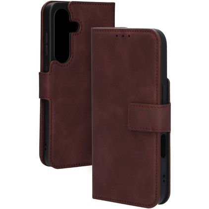 Mobiparts Classic Wallet Samsung Galaxy S25 MagSafe Hülle Klapphülle - Velvet Red