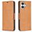 Mobigear Excellent iPhone 17 Hülle Klapphülle Geldbörse - Cognac