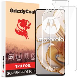 GrizzlyCoat Motorola Edge 50 Hydrogel TPU Displayschutz - Hüllenfreundlich (2er Pack)