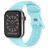 Mobigear Sport Dual Silikon Apple Watch Armband Pin-and-Tuck-Verschluss - 49/46/45/44 mm - Babyblau