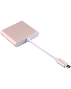 Mobigear USB-C auf HDMI / USB-A / USB-C Hub - Gold